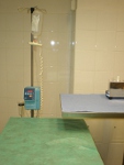 Chirurgický sál s infuzní pumpou